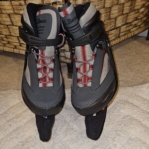 L.L. Bean Kids Ice Skates - Black and Red